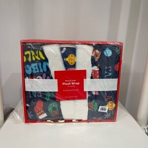 Charter Club Men's Plush Wrap - Multicolor and White